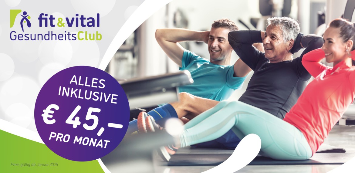 Kraft- und Kardiotraining in unserem fit&vital Gesundheitsclub in Bad Salzschlirf